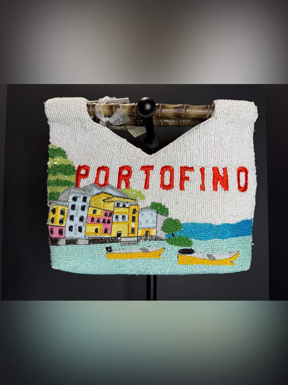 New Viral Beaded Purse Bag Made in India Summer Resort Novelty Portofino Italy
